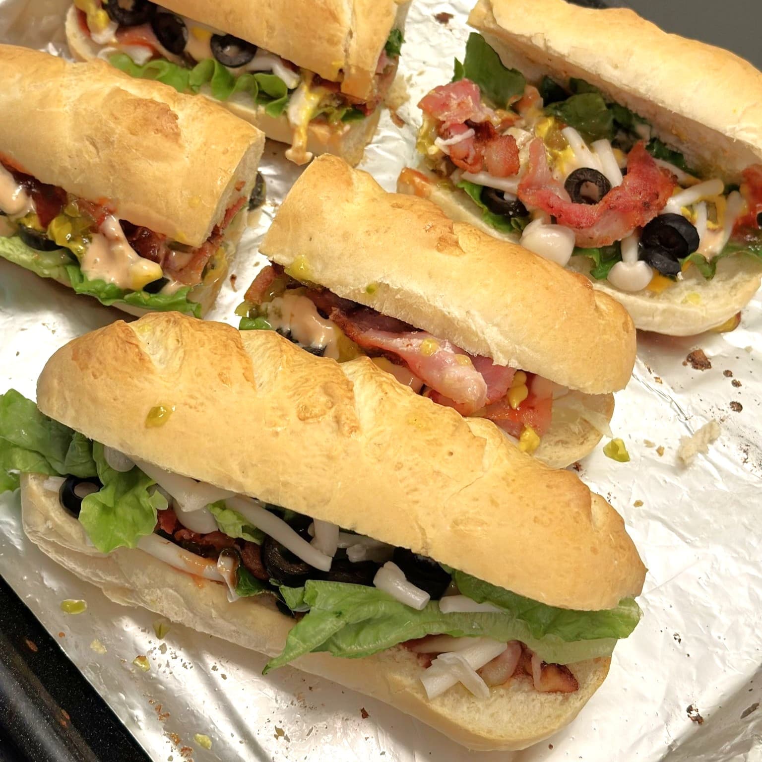Loaded Baguette Sandwiches